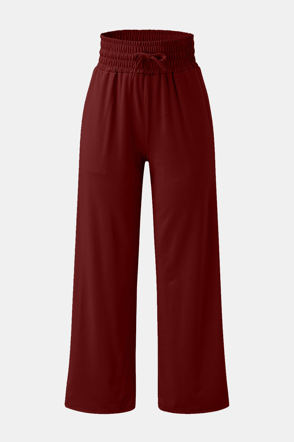 Outfit Flow - Full Size Drawstring High Waist Wide Leg Pants