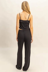 HYFVE Rib Knit Cami Top and Pants Set OutfitFlow