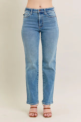 Judy Blue Full Size Hw Vintage Straight Jeans Plus Size OutfitFlow