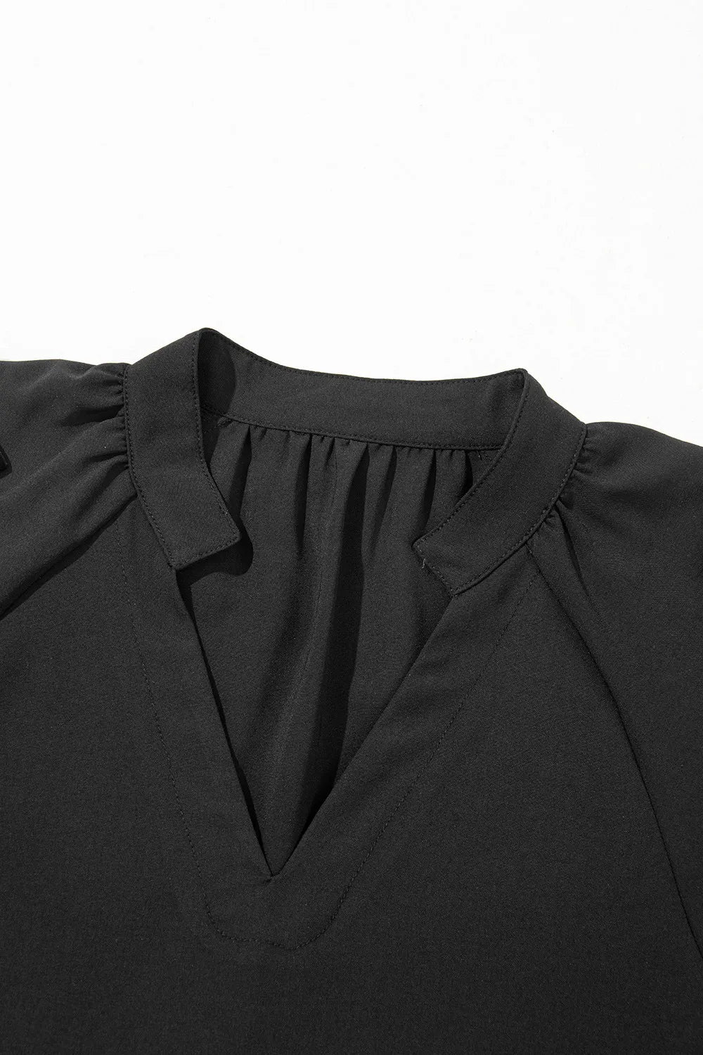 Bow Decor Puff Sleeve Blouse OutfitFlow