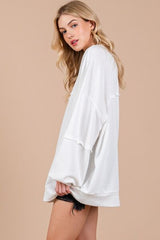 Ces Femme Exposed Seam Long Sleeve Sweatshirt OutfitFlow