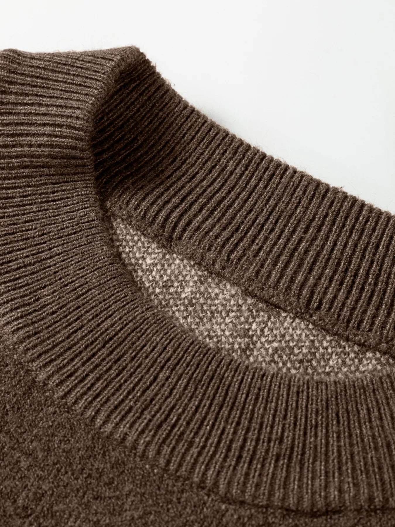 Dotted Print Ribbed Edge Knit Sweater OutfitFlow