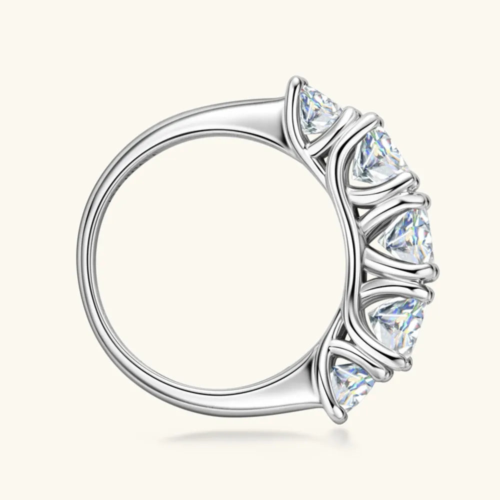 3.6 Carat Moissanite 925 Sterling Silver Ring OutfitFlow