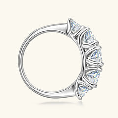 3.6 Carat Moissanite 925 Sterling Silver Ring OutfitFlow