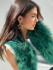 18K Gold-Plated Moon & Star Dangle Earrings OutfitFlow
