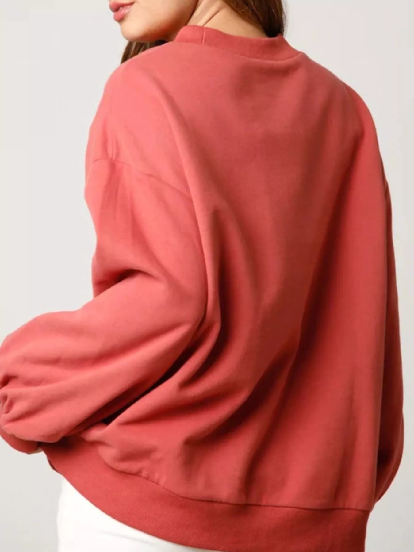Christmas Sequin Round Neck Sweatshirt OutfitFlow