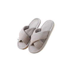 Open Toe Flats Slippers Gray OutfitFlow