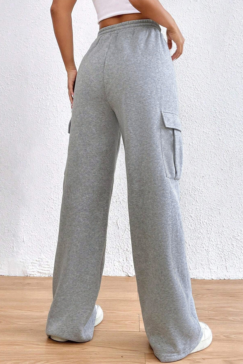 Outfit Flow - Drawstring High Waist Pants