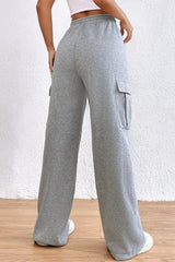 Outfit Flow - Drawstring High Waist Pants