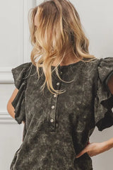 BiBi Mineral Washed Terry Top OutfitFlow
