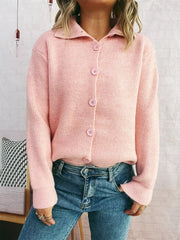 Ribbed Button-Up Cardigan OutfitFlow