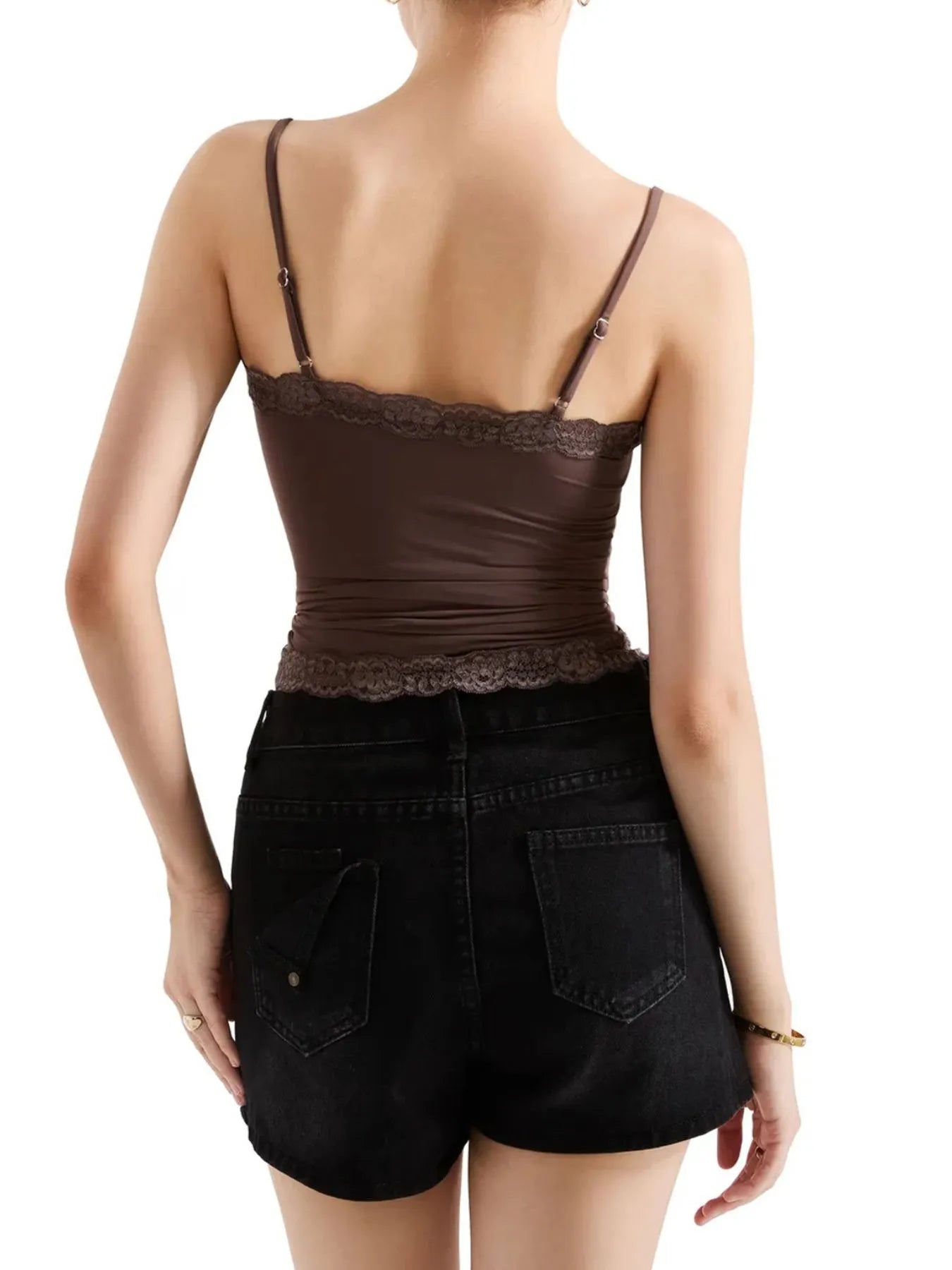 Lace Trim Cami Top OutfitFlow
