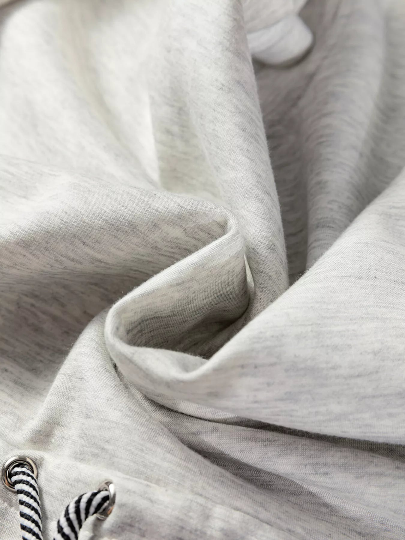 rawstring Waist Tunic Solid Sweatshirt OutfitFlow