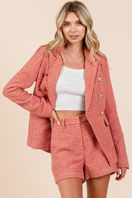 Mittoshop Tweed Classic Shorts with Side Pockets OutfitFlow