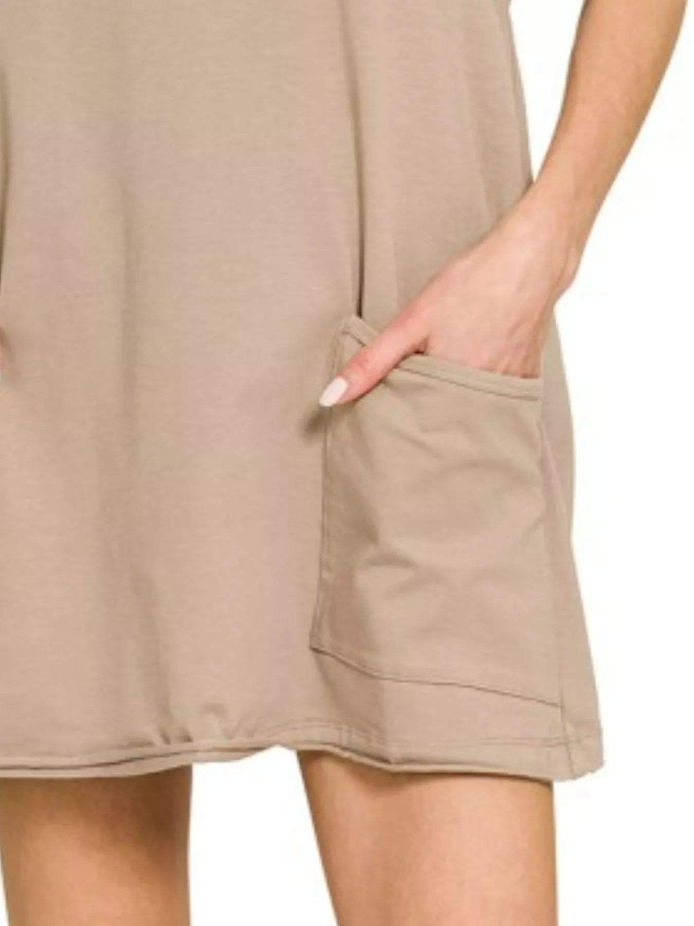 Zenana Cami Mini Dress with Built-in Romper Liner Trendsi