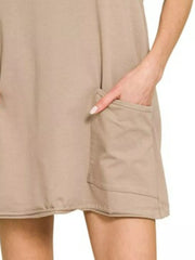 Zenana Cami Mini Dress with Built-in Romper Liner Trendsi