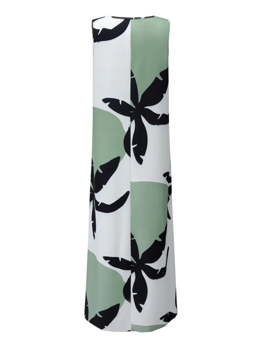 Printed Round Neck Mini Tank Dress OutfitFlow