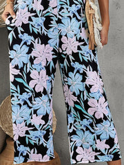 Outfit Flow - Printed Spaghetti Strap Jumpsuit with Pockets