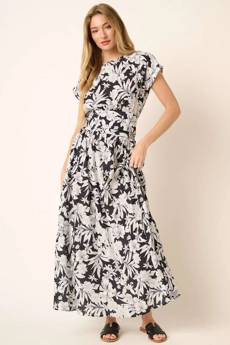 Mittoshop Tropical Print Top and Skirt Set OutfitFlow