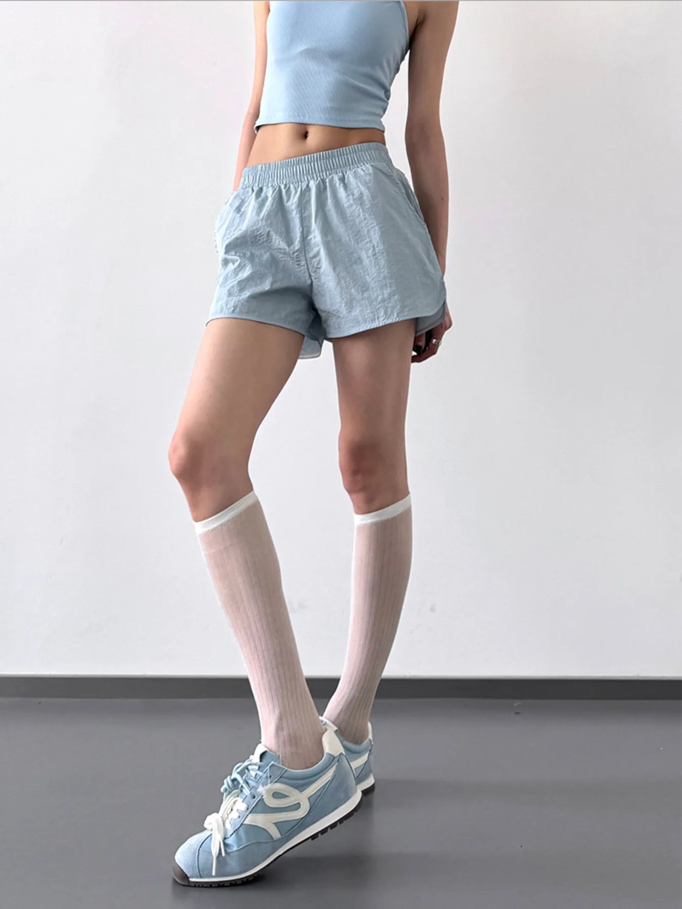 Elastic Waist Active Shorts OutfitFlow