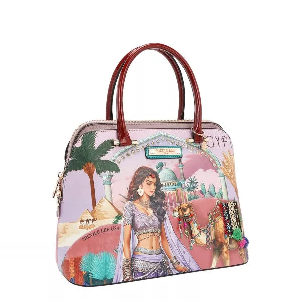 Nicole Lee USA Queen Cleopatra Dome Handbag Trendsi