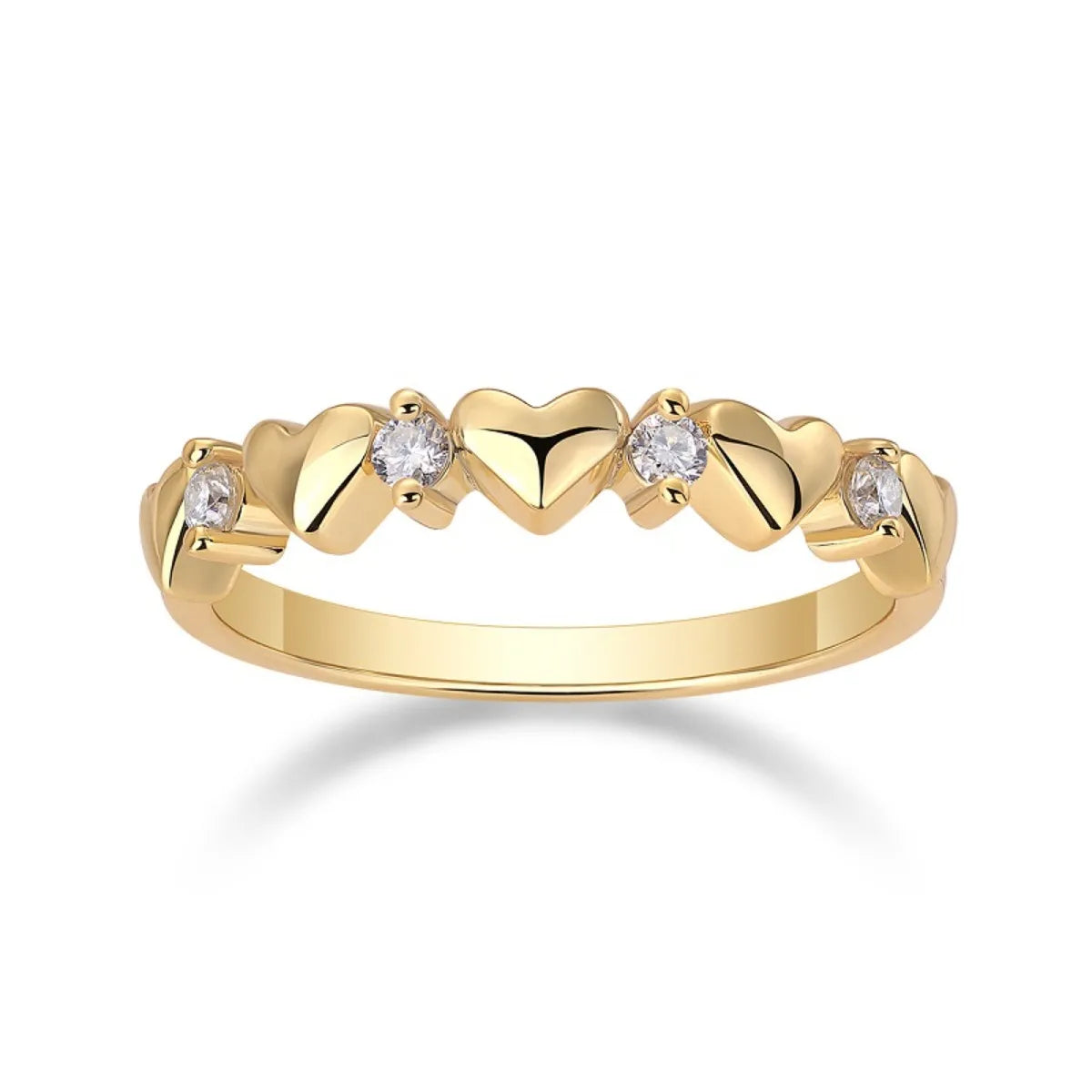925 Sterling Silver Moissanite Heart Ring OutfitFlow