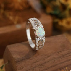 925 Sterling Silver Moonstone Ring OutfitFlow