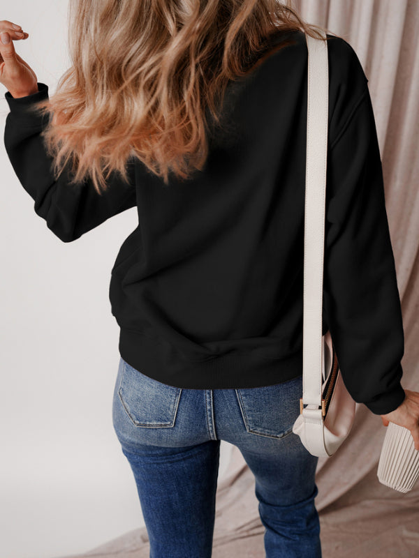 Outfit Flow - MERRY CHRISTMAS Dropped Shoulder Long Sleeve Sweatshirt