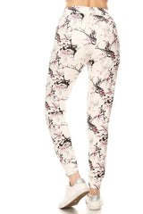 Leggings Depot Full Size Buttery Soft Printed Joggers with Drawstring Plus Size OutfitFlow