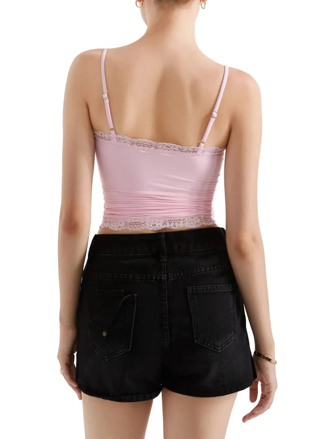 Lace Trim Cami Top OutfitFlow