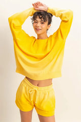HYFVE Dip Dye Long Sleeve Sweatshirt OutfitFlow