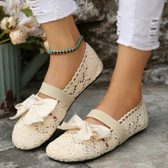 Round Toe Flats Slip-Ons OutfitFlow