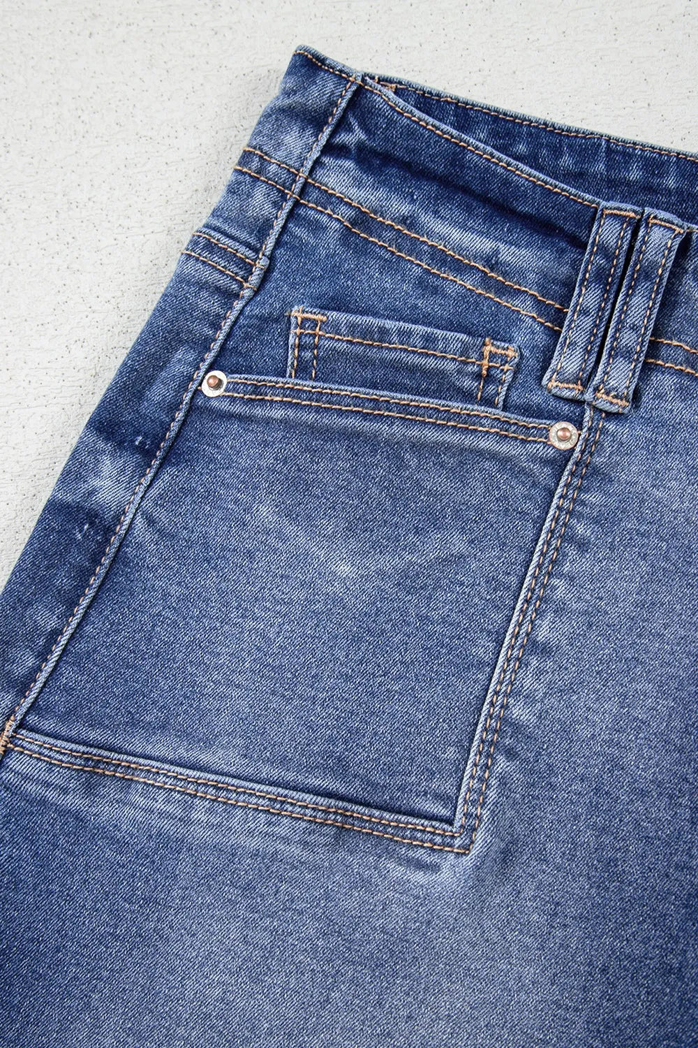 High-Waisted Wide-Leg Vintage Wash Jeans OutfitFlow