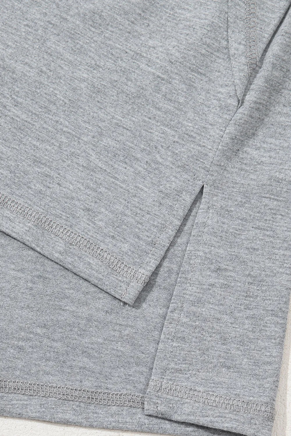 High Raglan Half Sleeve V Neck Oversized T Shirt OutfitFlow