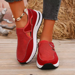 Outfit Flow - Mesh Round Toe Platform Sneakers