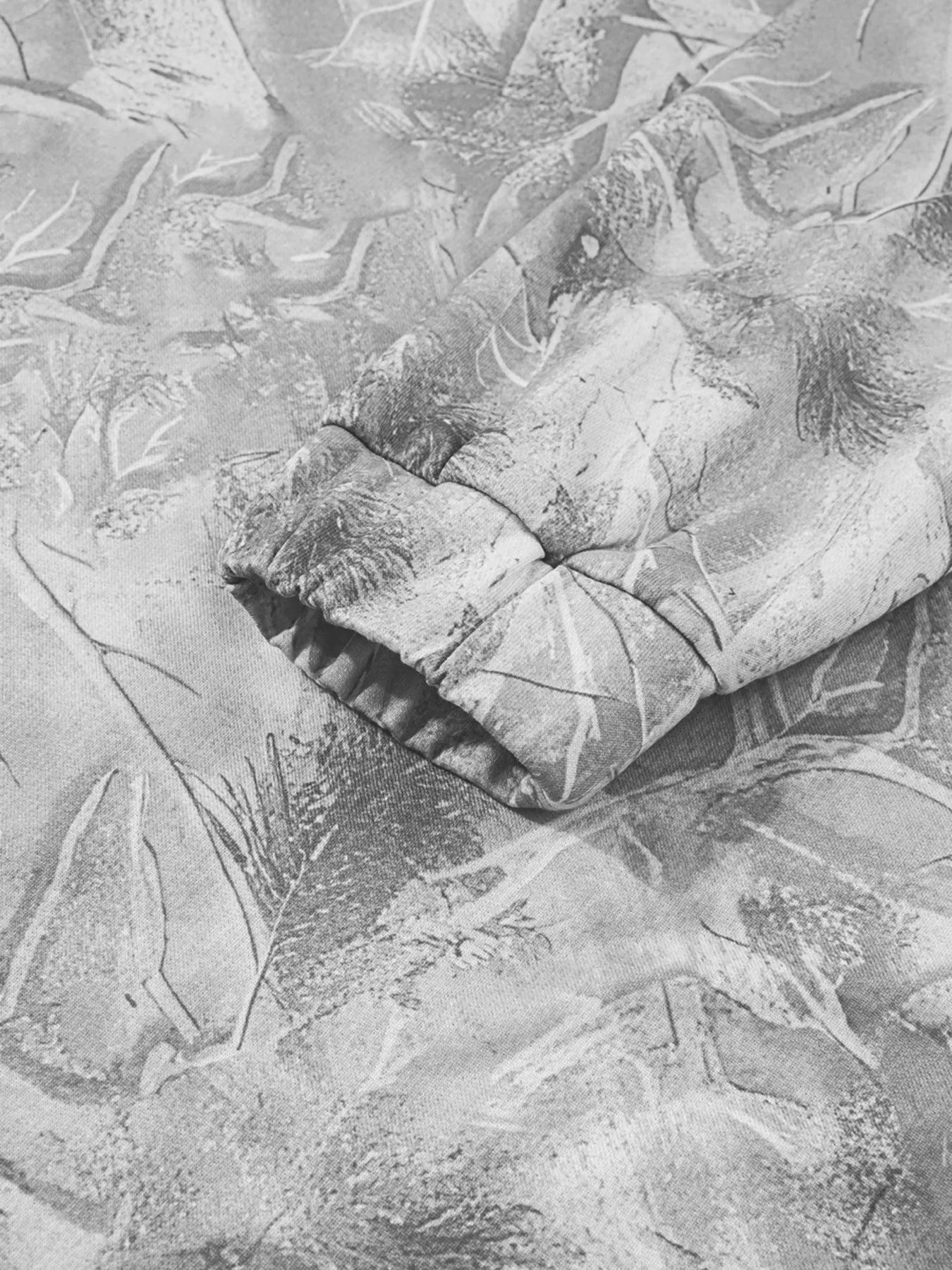 Camouflage Woodland Print Oversized Sporty Hoodie OutfitFlow