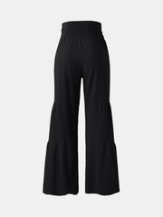 Outfit Flow - Tied Ruched Wide Leg Pants