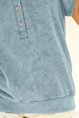 BiBi Mineral Washed Terry Top OutfitFlow