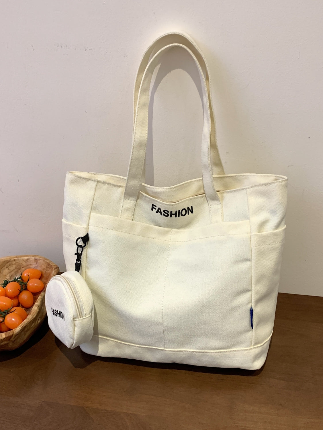 Outfit Flow - Canvas Tote Bag with Pouch