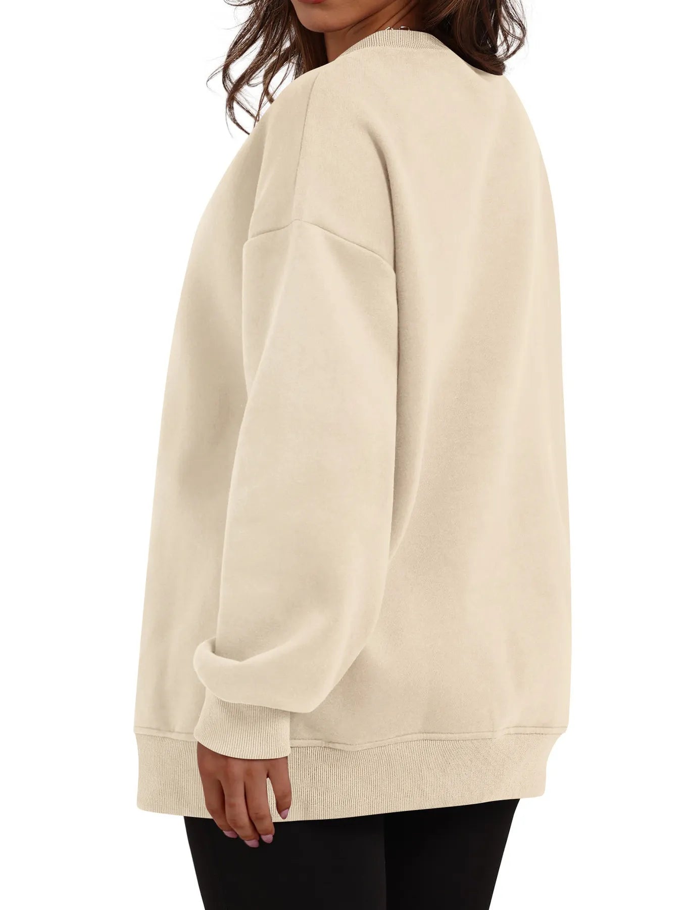 Oversized Long Sleeve Crewneck Sweatshirt OutfitFlow