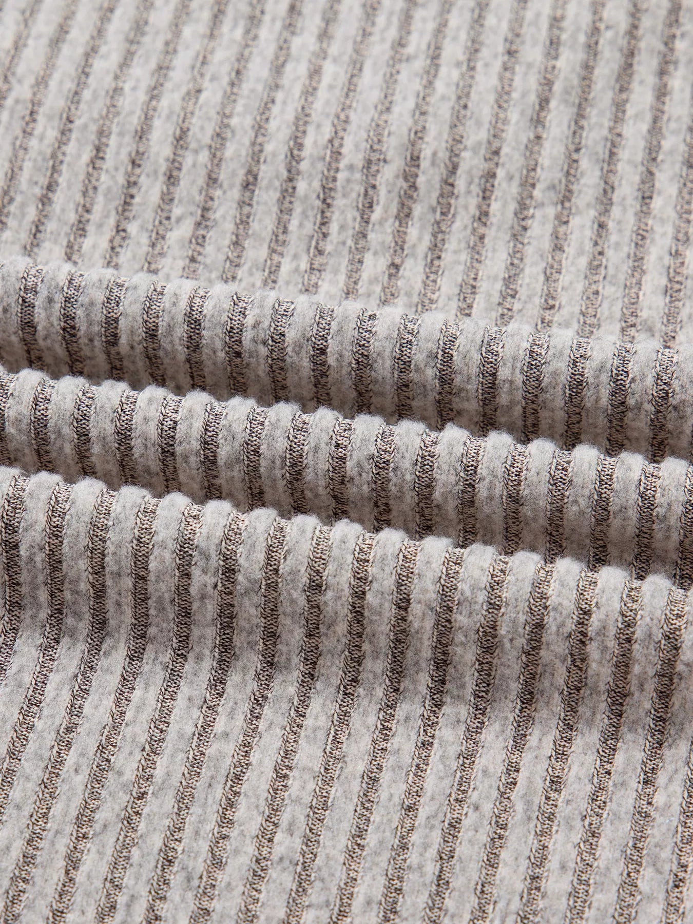 Ribbed V Neck Contrast Ribbon Bow Back Drop Shoulder Long Sleeve Top OutfitFlow