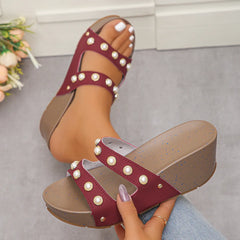 Open Toe Wedge Sandals OutfitFlow