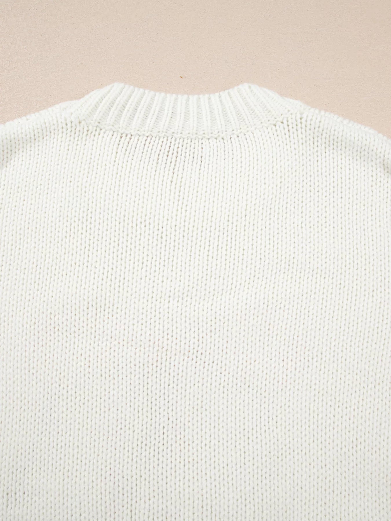 Embroidered Bow Boots Graphic Drop Shoulder Sweater OutfitFlow