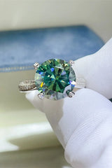 5 Carat Moissanite 925 Sterling Silver Ring OutfitFlow