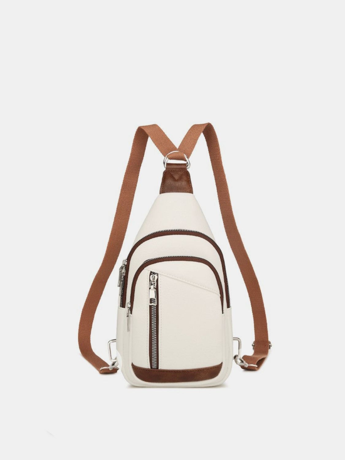 Outfit Flow - PU Leather Crossbody Bag with Two Detachable Strap