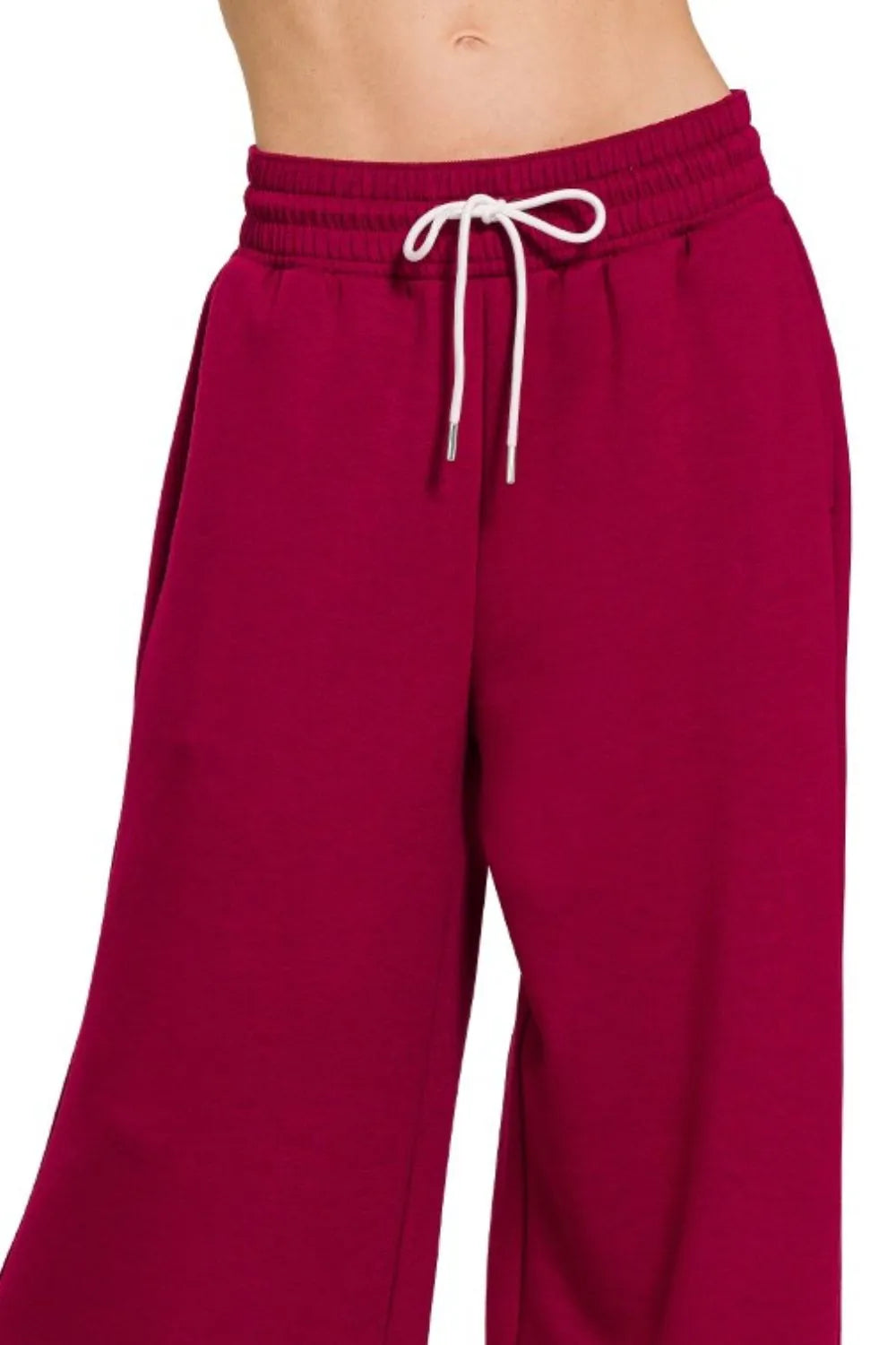 Zenana Scuba Drawstring Pants OutfitFlow
