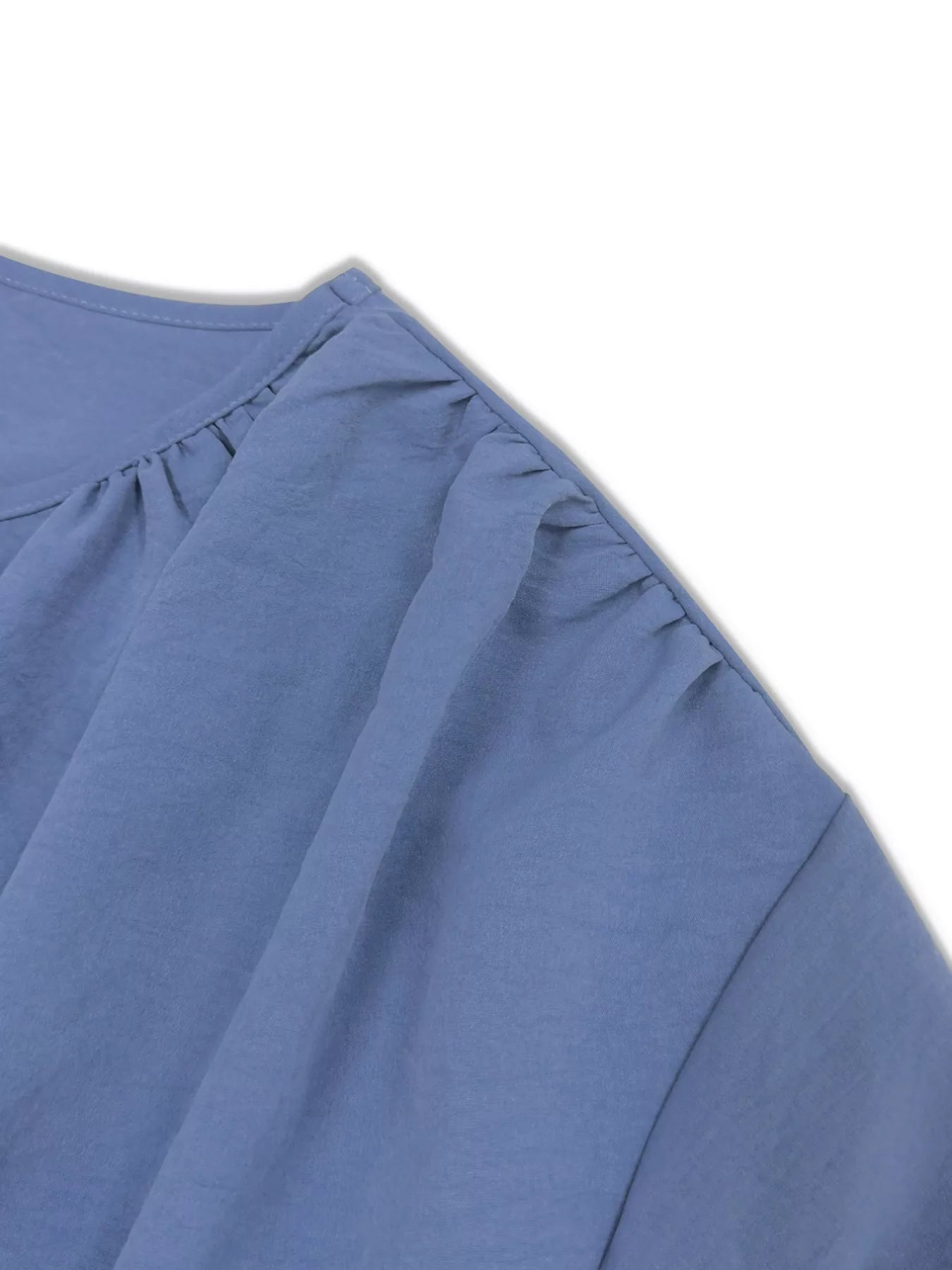 Plus Size V-Neck Long Sleeve Blouse OutfitFlow