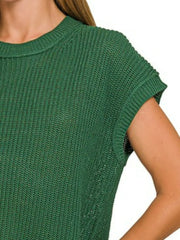 Zenana Oversized Crew Neck Sweater OutfitFlow