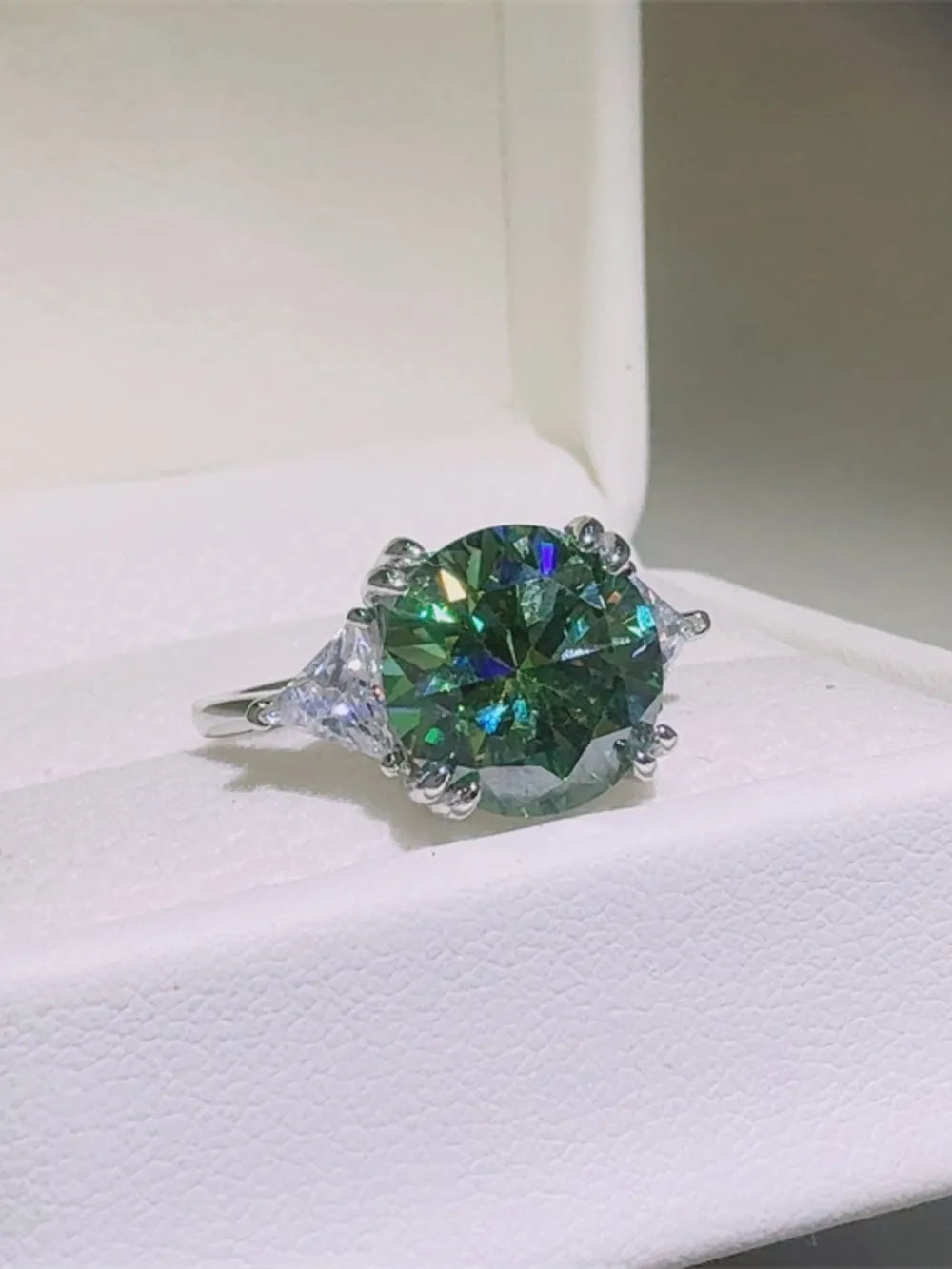 5 Carat Moissanite 925 Sterling Silver Ring OutfitFlow