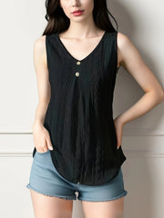 Lace V-Neck Tank OutfitFlow